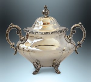 Набор для чая/кофе Georgian Rose, США, серебро!