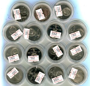 Юбилейка СССР и РФ.35 монет