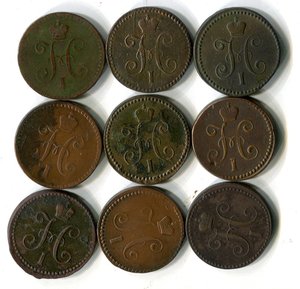 медь. Подборка Николая 1