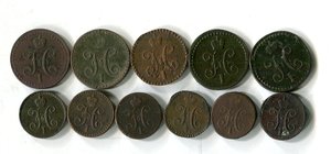 медь. Подборка Николая 1