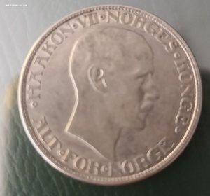 2 кроны 1914. Норвегия. Серебро..