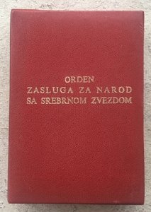 «ЗА ЗАСЛУГИ ПЕРЕД НАРОДОМ» 3ст ЮГОСЛАВИЯ.