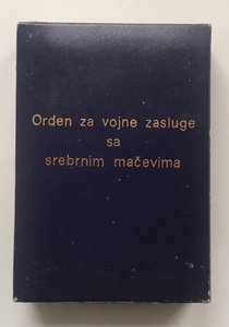 «ОРДЕН ВОЕННЫХ ЗАСЛУГ» 3 ст. без клейм. ЮГОСЛАВИЯ.