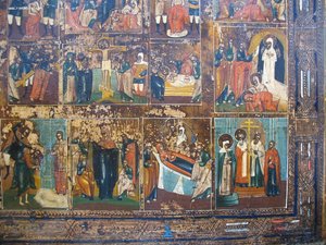 Икона Праздники Большая,На серебре