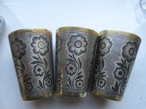 3 стопки СЧ 1969 год 875 проба