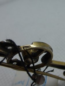 Брошь . Серебро 875 пр.