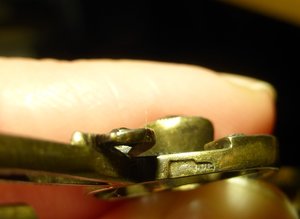 Брошь . Серебро 875 пр.