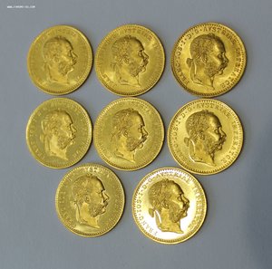 Дукат 1915г. АВСТРО-ВЕНГРИЯ (8 штук) !!!