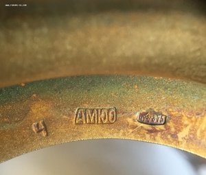 Подстаканник Большой театр. АМЮ0. Серебро 875 пробы.