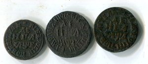 Медь Петра Первого.Полушки.Денги и Копейки