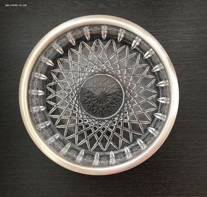 Ваза для фруктов (хрусталь+серебро) большая!!!