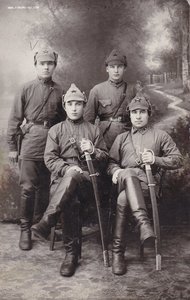 Красноармейцы. Петличная шифровка. г.Иркутск. 1926 г.