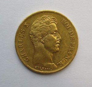 40 франков .Карл X, Золото.