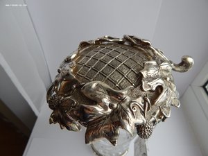 Пивная Кружка.Серебро 925 пр.778 гр.Хрусталь.Родная Бирка