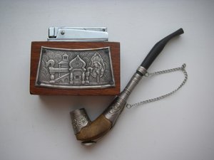 зажигалка с трубкой