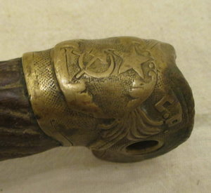 Эфес шашки обр.1927 г. Ранний, "дутая" голова.