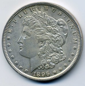 1$ США. Морган 1896 XF