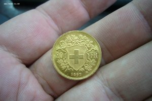 20 франков золото