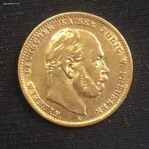 10 марок Пруссия 1875А золото (3)