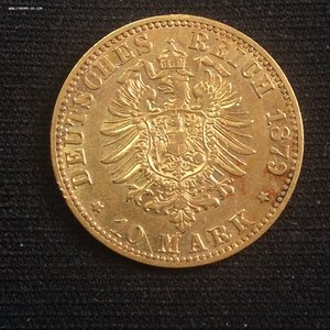 10 марок Пруссия 1879А золото (5)