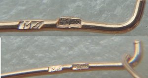 2е пары серёжек 585 пробы