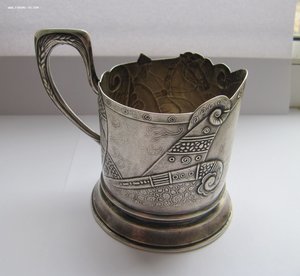 Подстаканник.Богатырь.Витязь на коне. 875 проба серебро.СССР