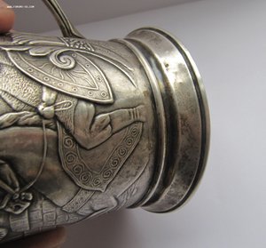 Подстаканник.Богатырь.Витязь на коне. 875 проба серебро.СССР