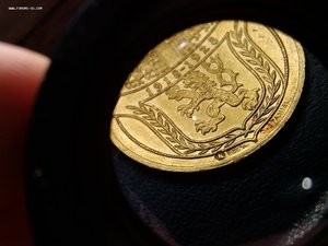 Памятная монета\медаль 2 дукатаЧехословакия 1918-1928 золото