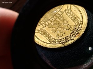 Памятная монета\медаль 2 дукатаЧехословакия 1918-1928 золото