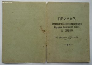 Приказы, Отвага и т.д. Ворошнин Н.С.