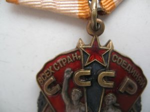 Знак почета веточки с документом
