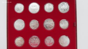 Комплект Олимпиада-80 28 монет UNC в коробке
