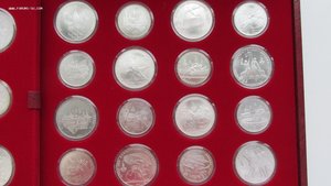 Комплект Олимпиада-80 28 монет UNC в коробке