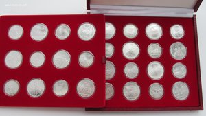 Комплект Олимпиада-80 28 монет UNC в коробке