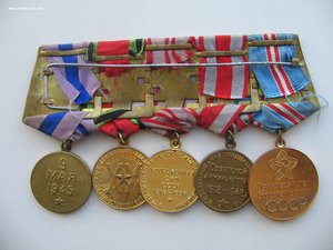 Солянка. Две колодки с медалями и документы.