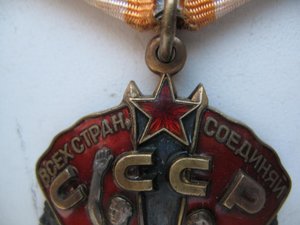 Знак почета веточки с документом