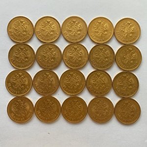 130 царских Николаевских червонцев