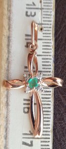 крестик Золото 585 пробы