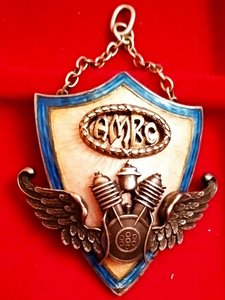 Серебрянный жетон АМВС, члену ВОМ'а(мотоциклетный)