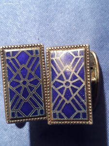 Запонки 30-е годы эмаль.