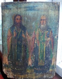 Икона "Два святых"