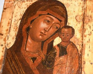 Казанская икона Божией Матери. 17-18 век.