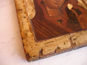 Казанская икона Божией Матери. 17-18 век.