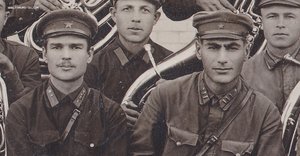 Оркестр 222-го Усть-Лабинского полка 74-й Таманской дивизии.