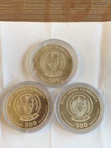 Руанда Животные чистое Серебро унцовки НЕДОРОГО!!!