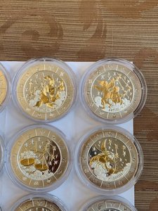 Руанда ЗНАКИ Зодиака по 3 унции СЕРЕБРО НЕДОРОГО