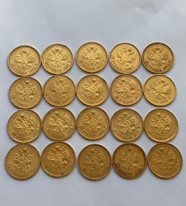 130 царских Николаевских червонцев