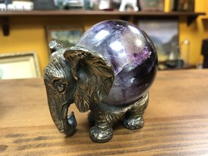 Комплект СЛОНОВ. Бронза. Натуральный камень.