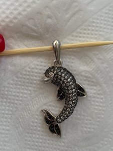 Очень красивая НОВАЯ подвеска рыбка золото 585 ..НЕДОРОГО