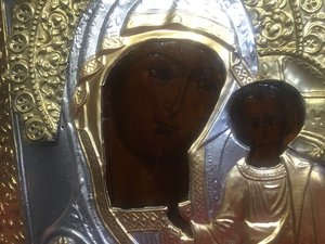 Икона Казанская Богородица, красивая!